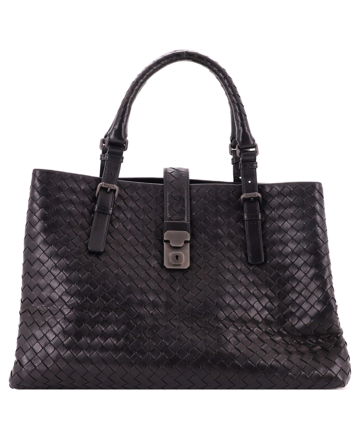 Pre-Owned Bottega Veneta Medium Roma Bag Intrecciato Nappa