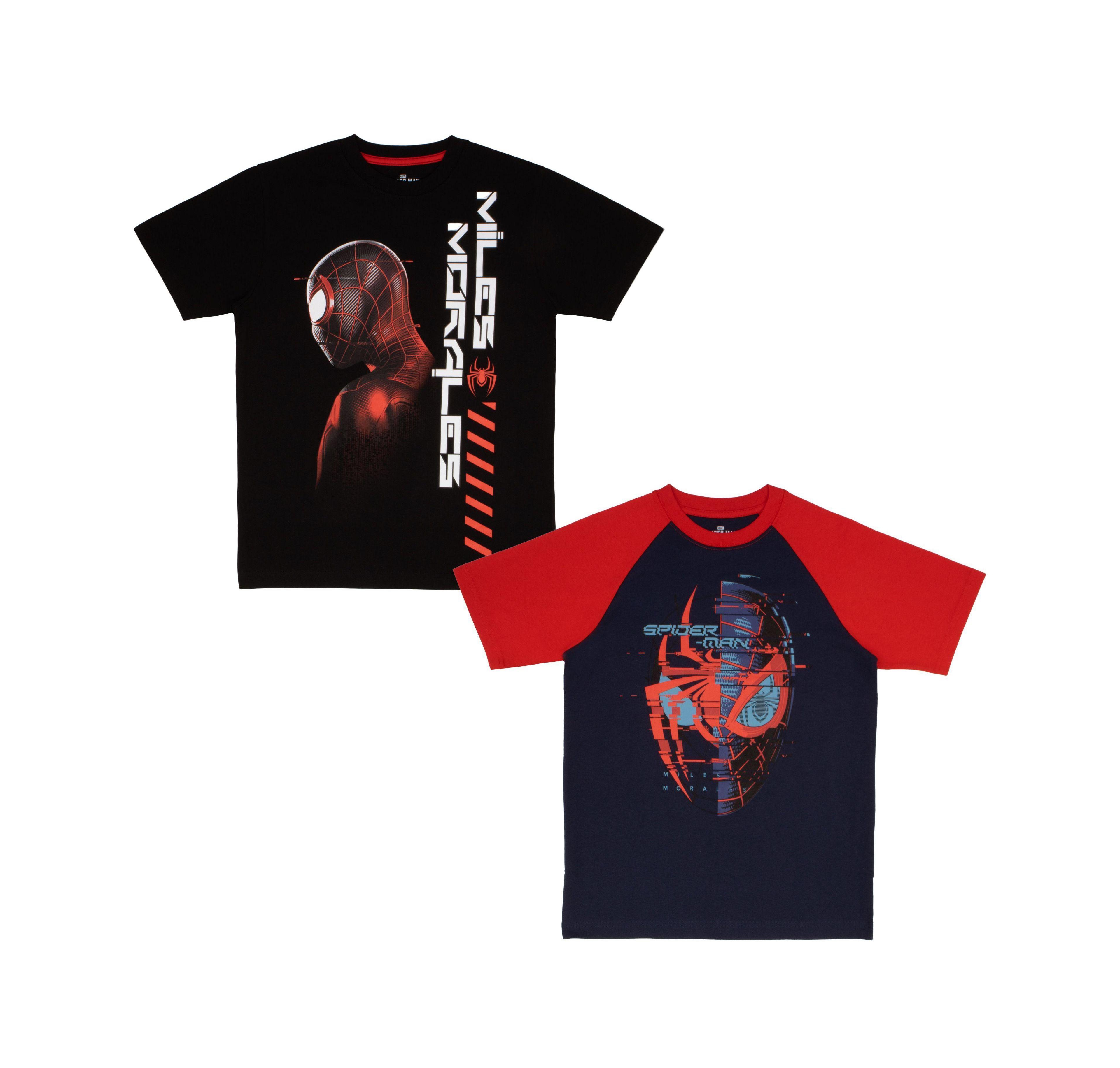 Miles Morales Big Boys 5 -16 Spider-Man Graphic T-Shirt, 2-Pack