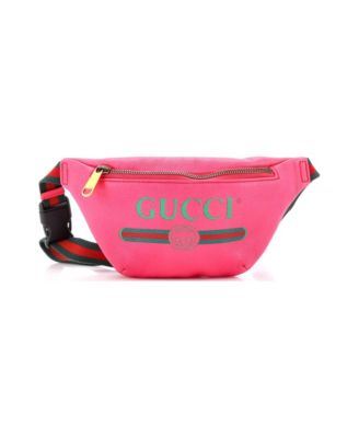 Small Logo Belt Bag Printed Leather