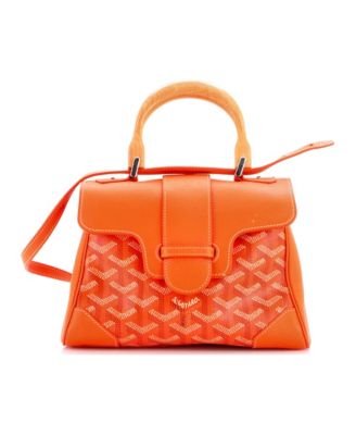 Mini Saigon Top Handle Bag Coated Canvas with Leather