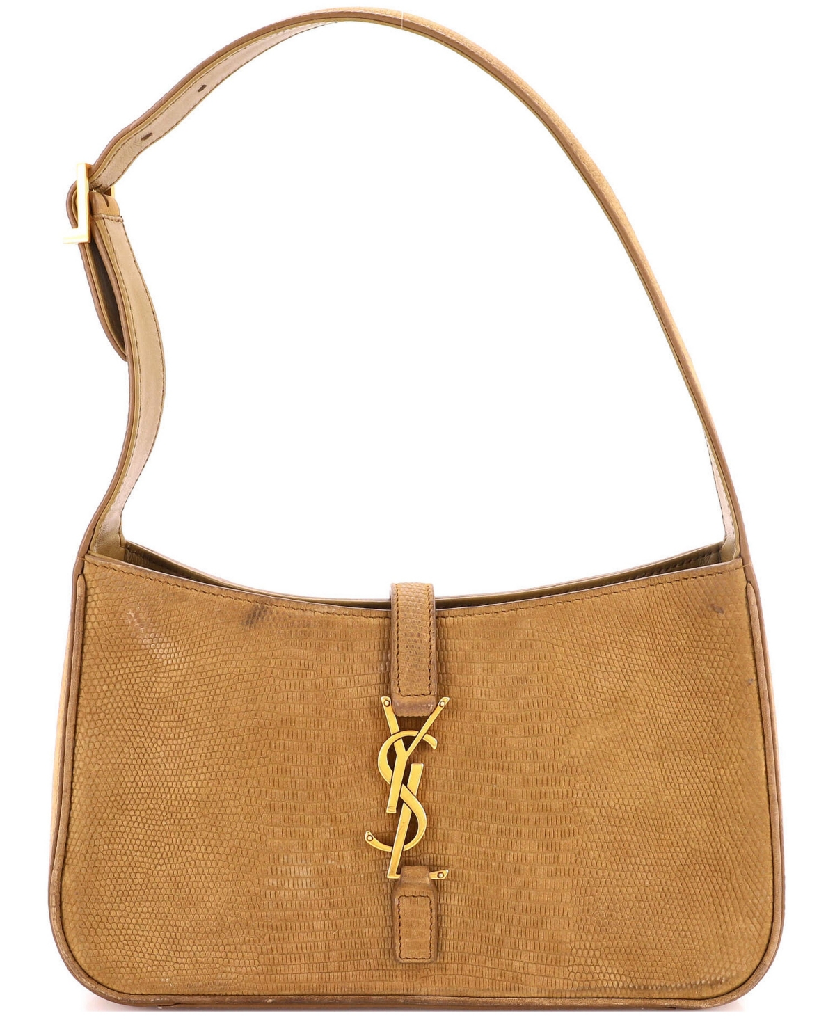 Pre-Owned Saint Laurent Small Le 5 a 7 Hobo Embossed Nubuck