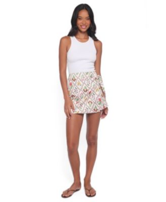 Women's Calypso High-Waisted Wrap Mini Skirt