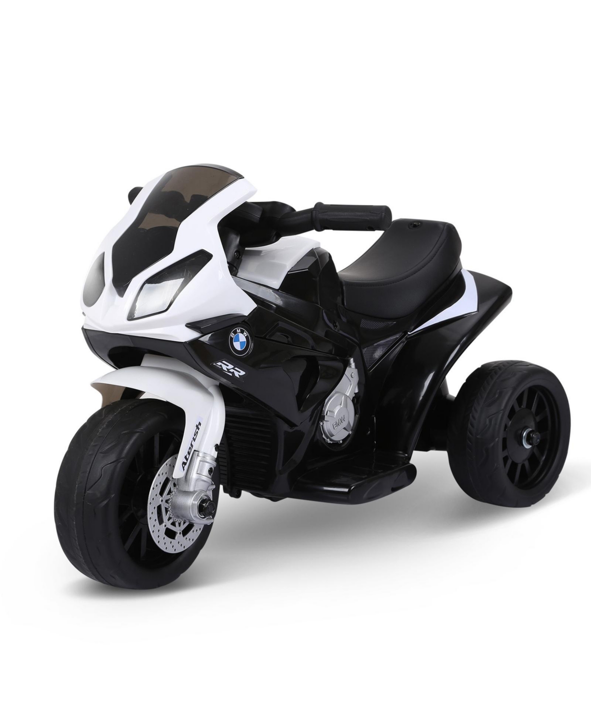 Glintex 6V 3-Wheel Licensed Bmw S1000RR Kids Motorcycle with Headlights and Music - Black
