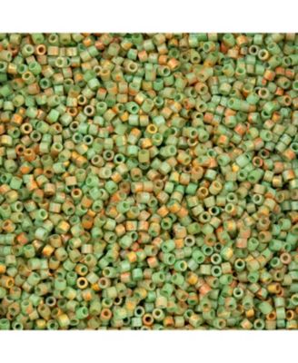 Verdara Rose Sandstone 11/0 Glass Cylindrical Seed Beads, 25 Gram for Jewelry Making, Bracelets, Necklaces, Earrings and Embroidery