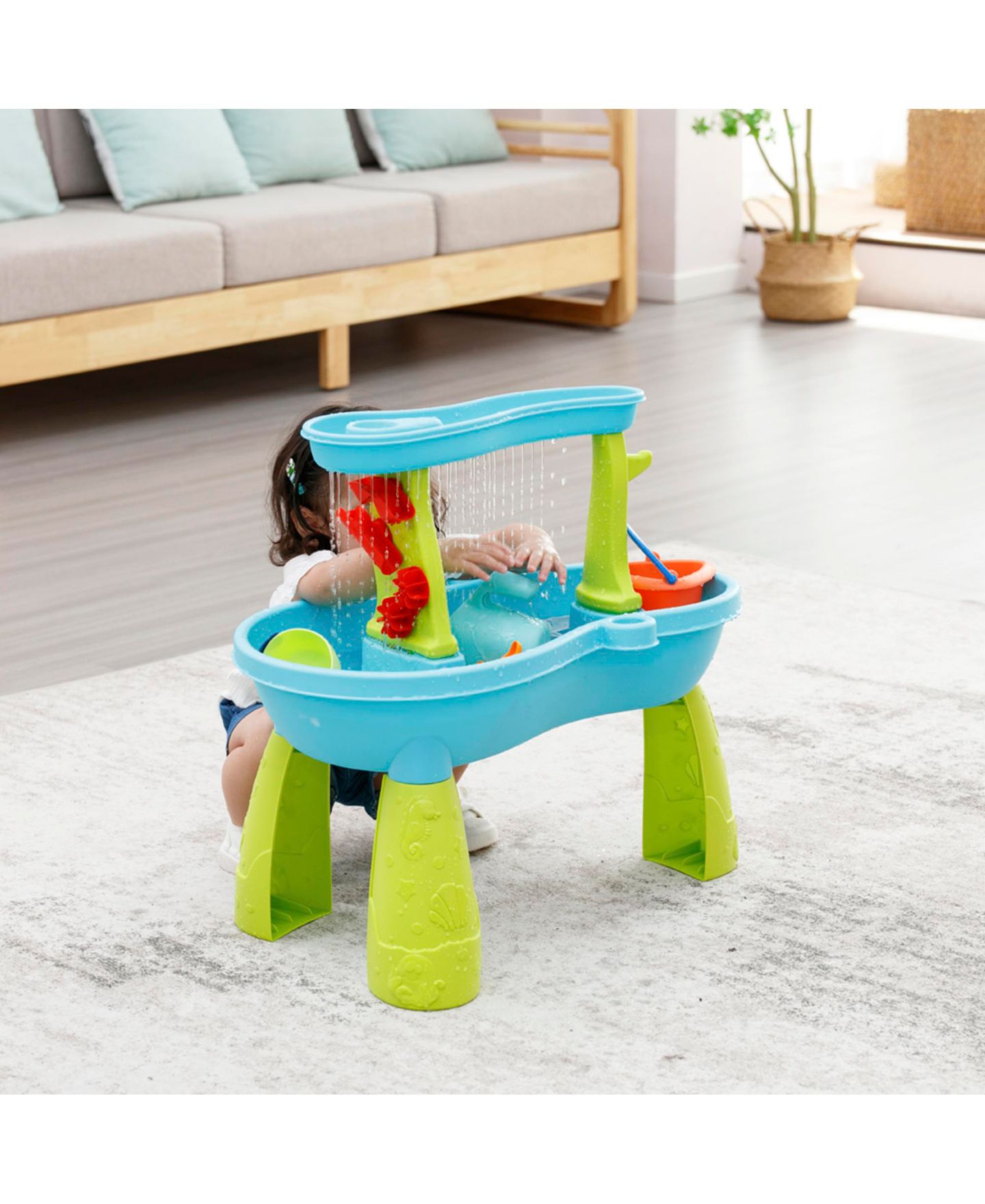 Детские игрушки Trimate 2 Tier Outdoor Activity Sand and Water Table Ages 3+ years, цвет: Разноцветный — фото 8