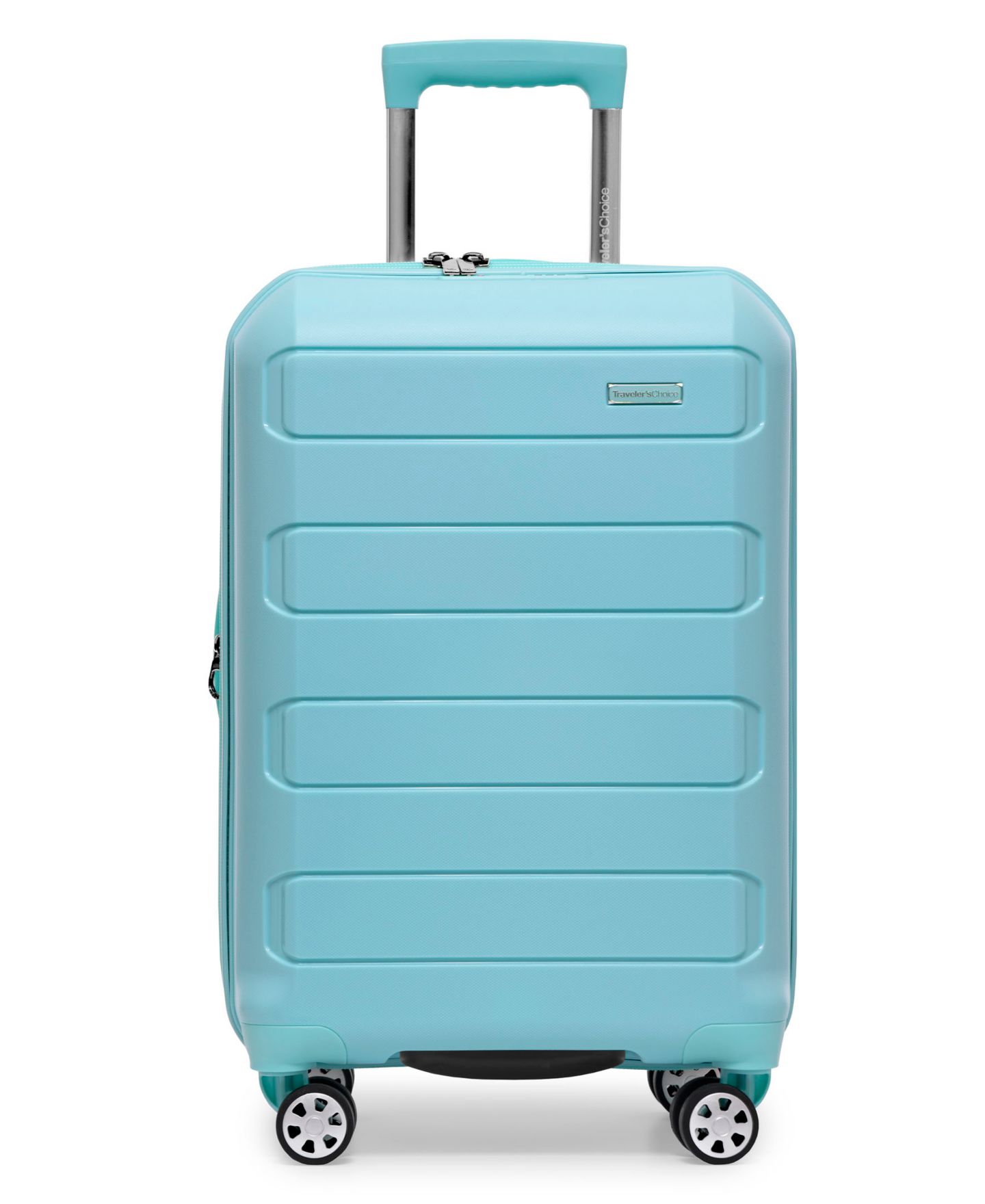 Чемодан Traveler's Choice Pagosa Small Carry-On Hardside Expandable Spinner Luggage, цвет: Синий — фото 8