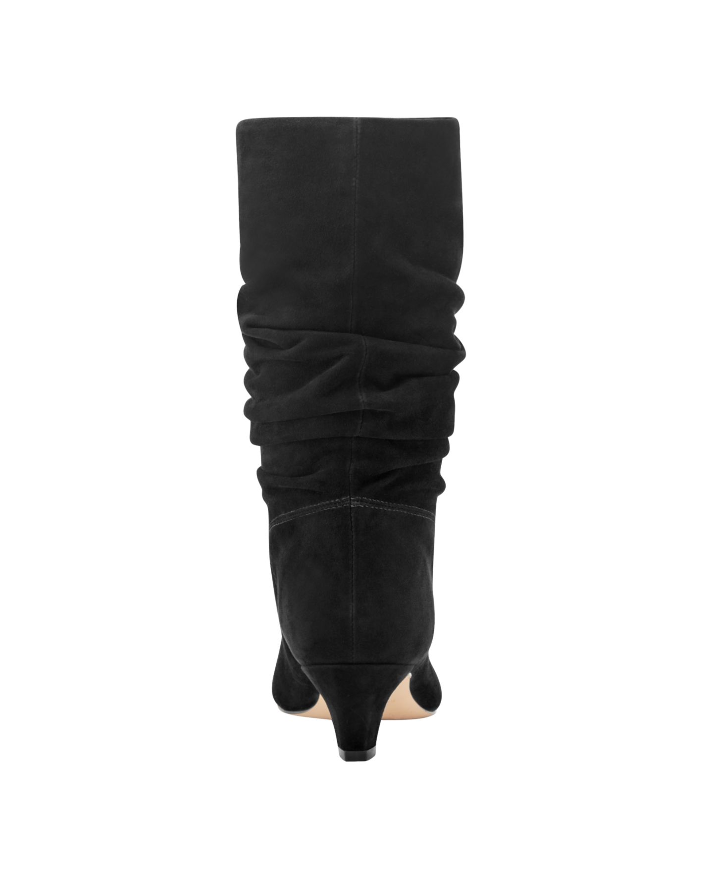 Женские ботинки Marc Fisher LTD Dalores Suede Slouch Kitten Heel, цвет: Чёрный замшевый — фото 3