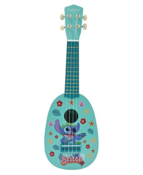 Детская игрушка Disney Stitch My first wooden ukulele, 4 nylon strings, 53 cm, guide included, цвет: Синий
