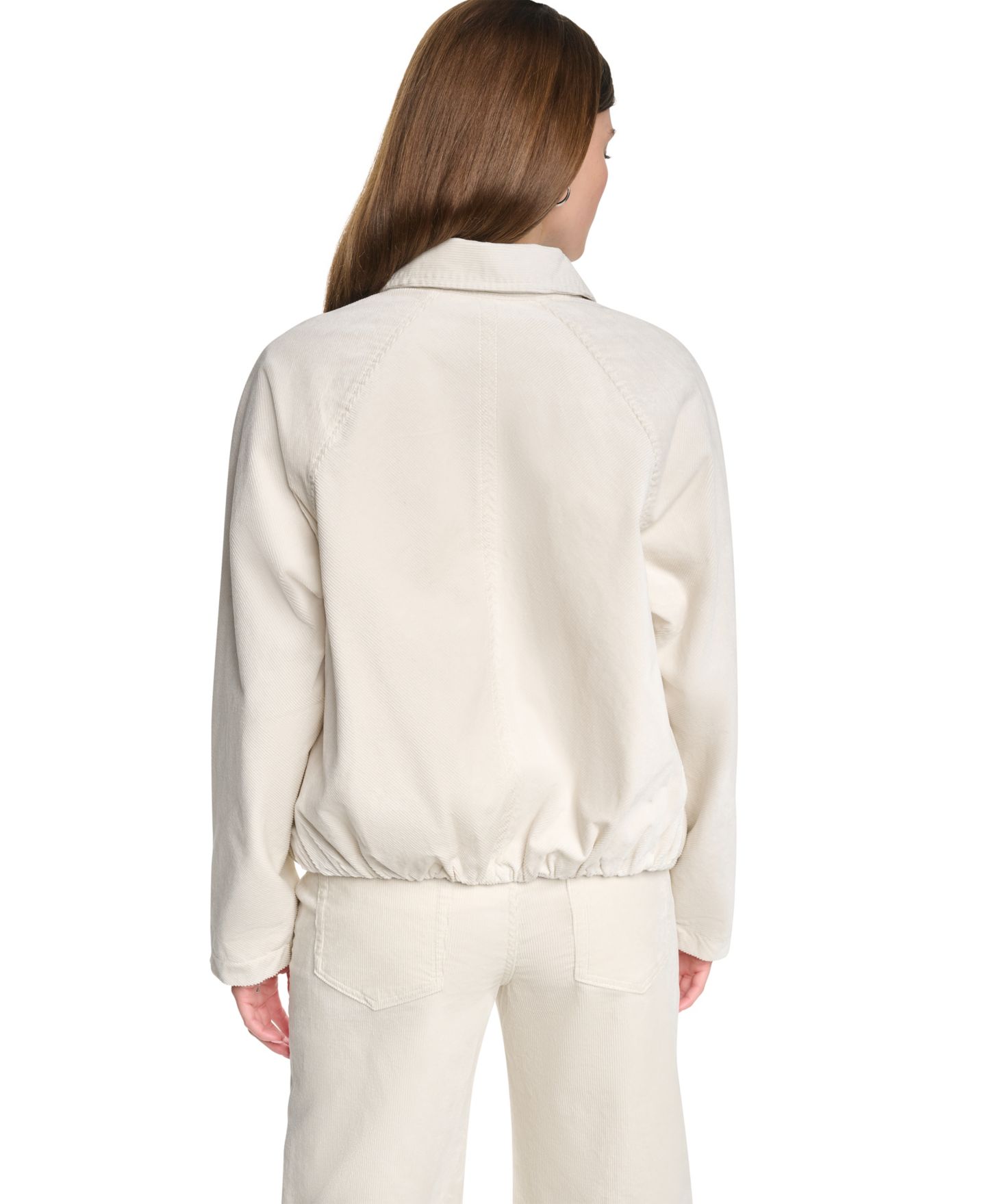 Женская куртка DKNY Jeans Raglan Sleeve Bubble, цвет: Сливочный — фото 2