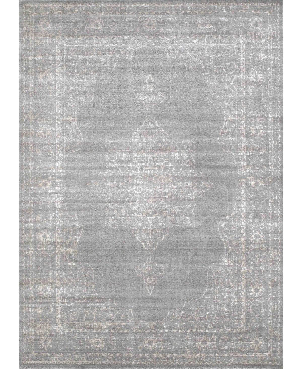 Closeout! Km Home 3563/0031/Gray Cantu Gray 5'3" x 7'3" Area Rug