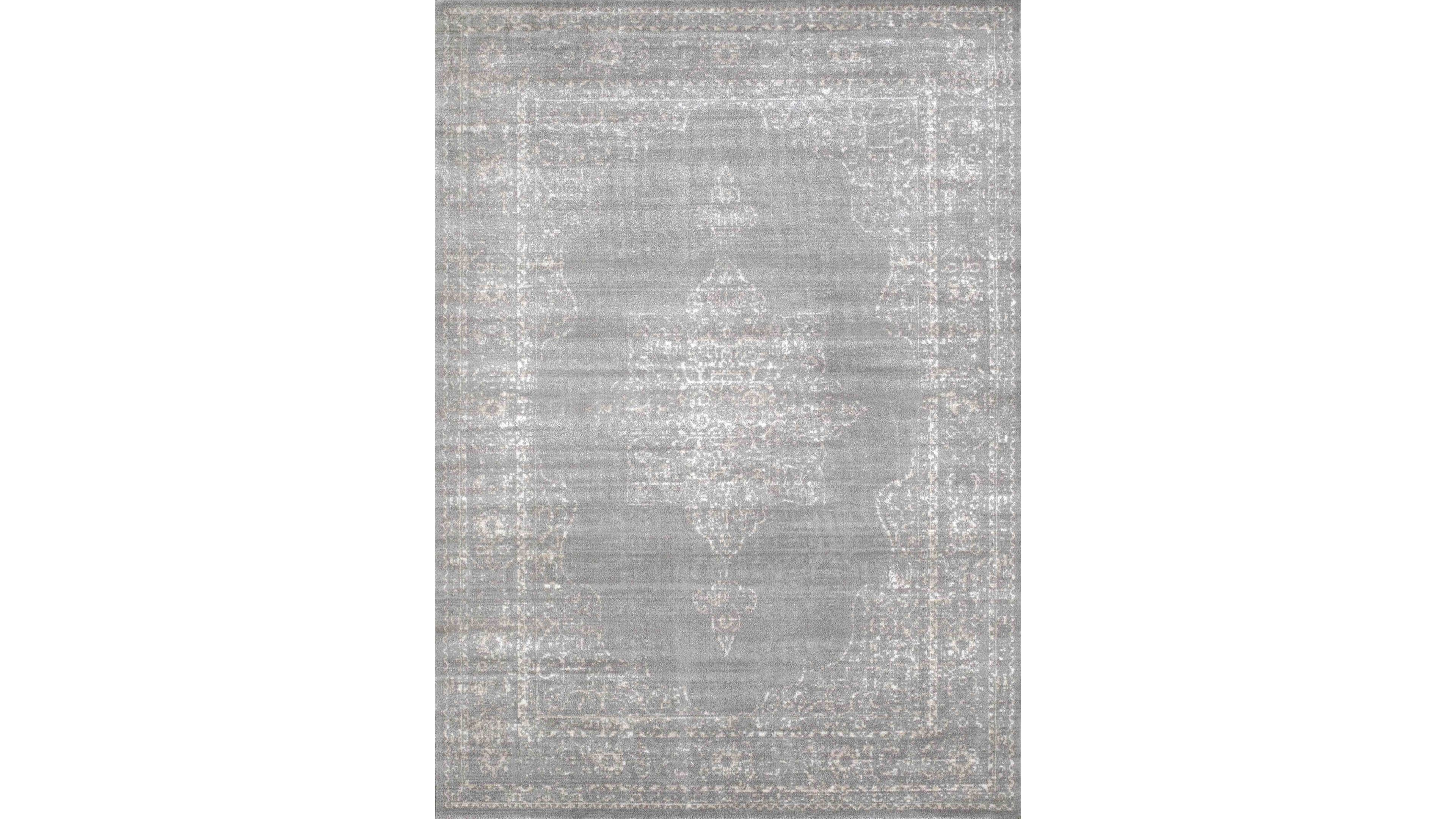 Closeout! Km Home 3563/0031/Gray Cantu Gray 5'3" x 7'3" Area Rug