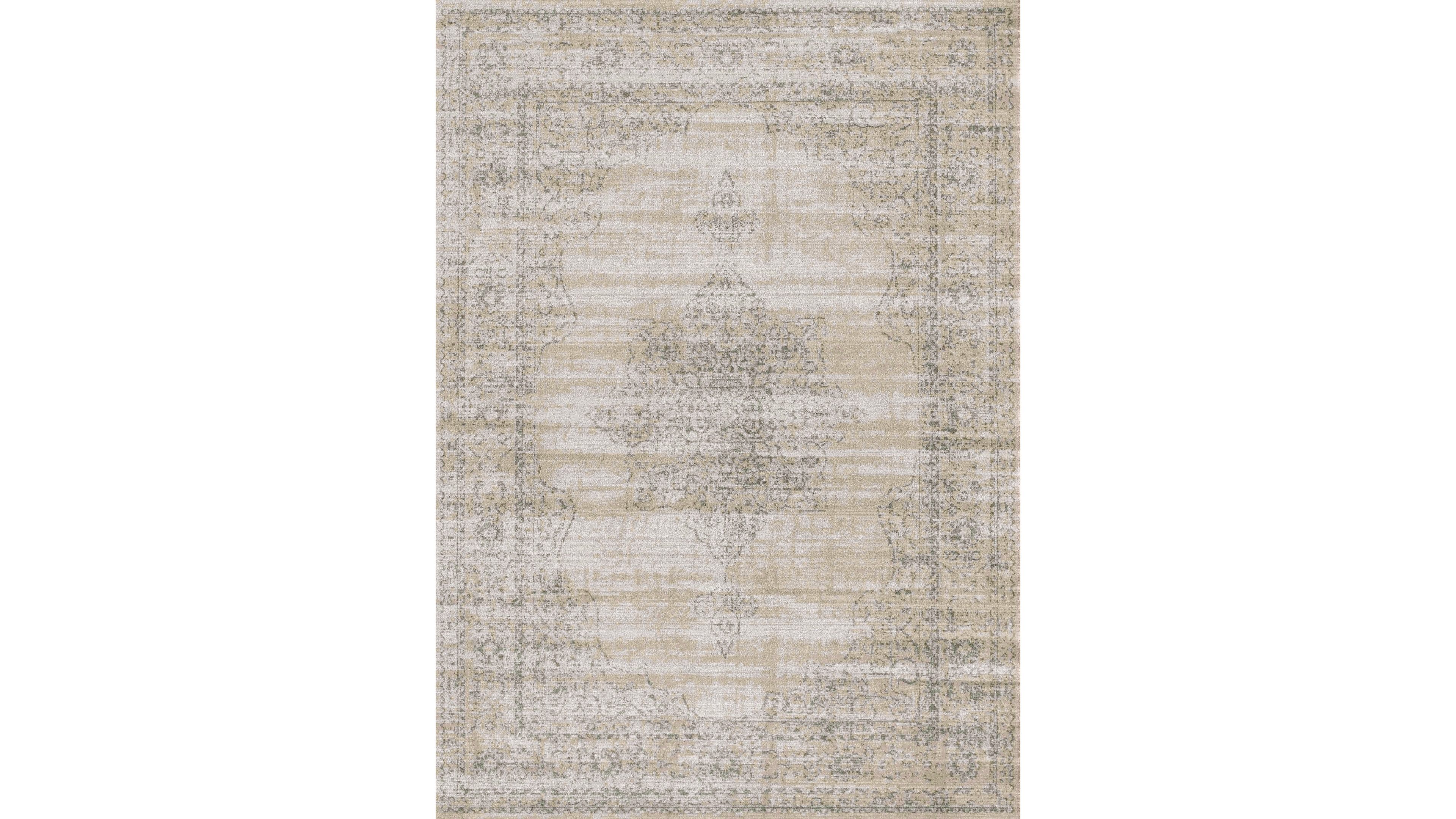 Closeout! Km Home 3563/0010/Beige Cantu Beige 3'3" x 4'11" Area Rug