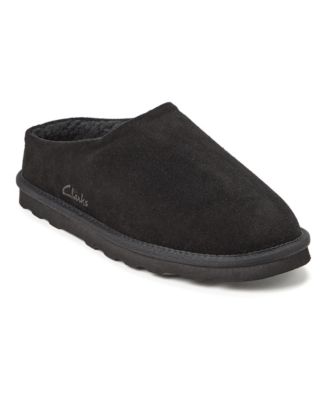 Men's Genuine Suede Memory Foam Clog Slippers