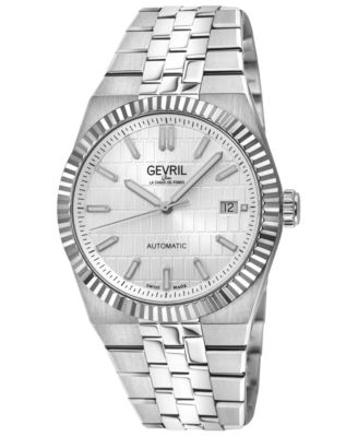 Men's Swiss Automatic Pier 17 Stainless Steel Bracelet Watch, 40 mm