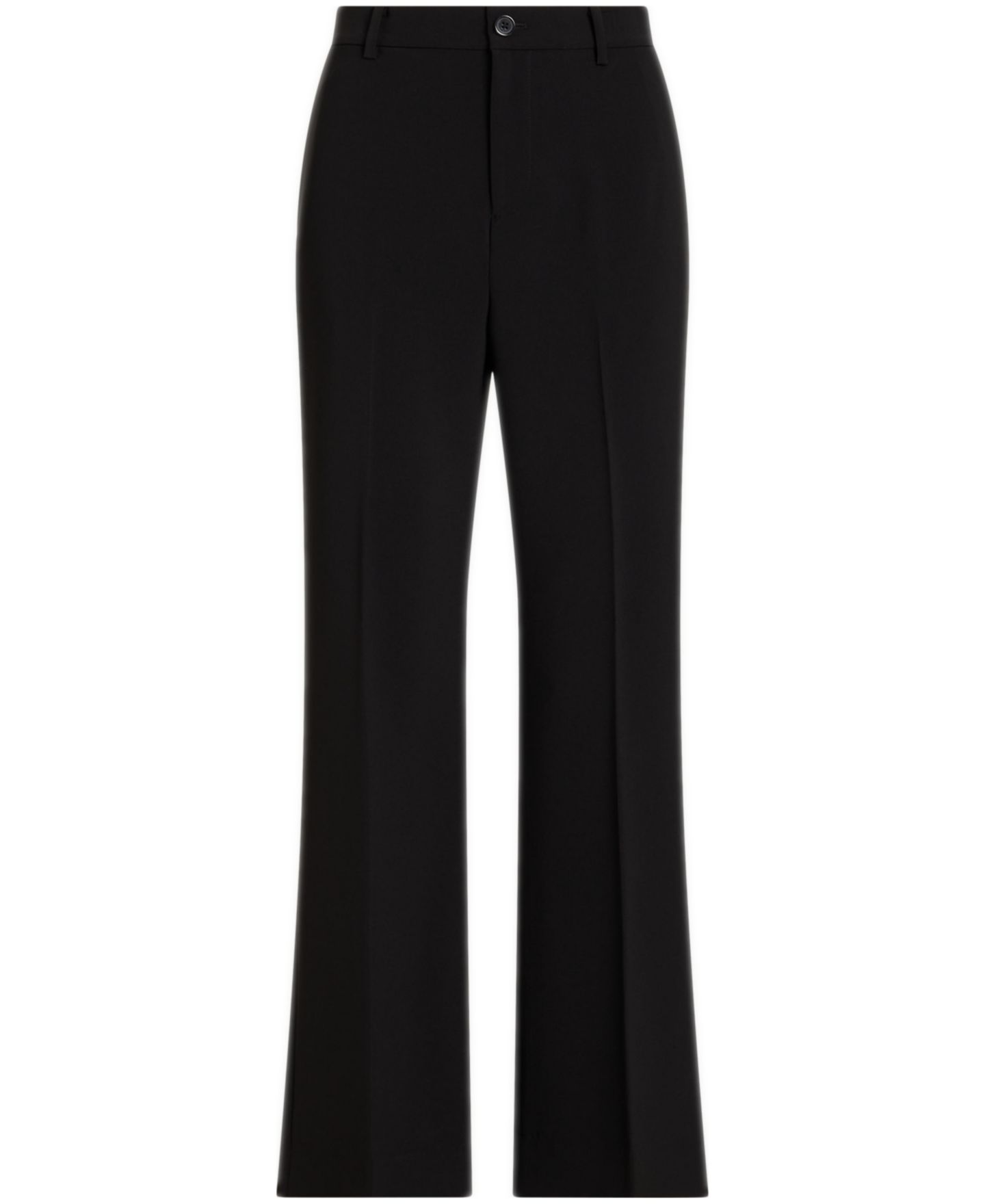 Женские брюки Lauren Ralph Lauren Linley Wide-Leg Stretch Crepe, цвет: Чёрный — фото 1