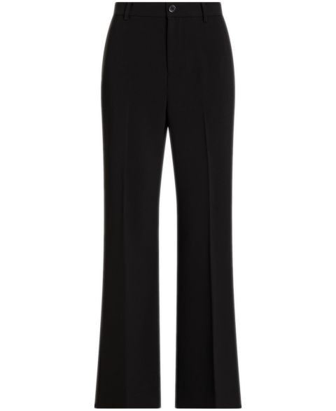Женские брюки Lauren Ralph Lauren Linley Wide-Leg Stretch Crepe, цвет: Чёрный