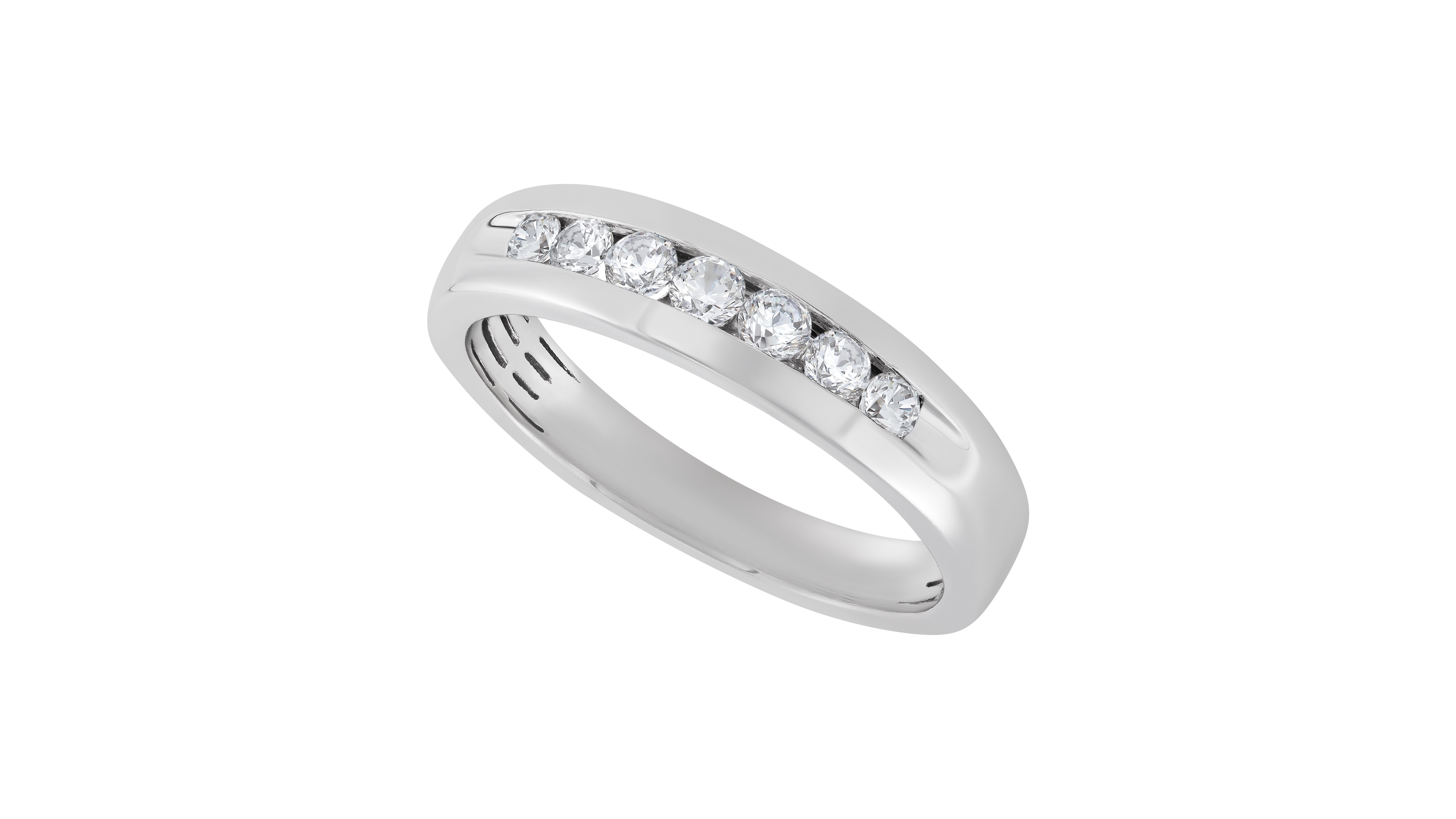 Lab Grown Diamond Wedding Band (1/2 ct. t.w.) in 10K White Gold