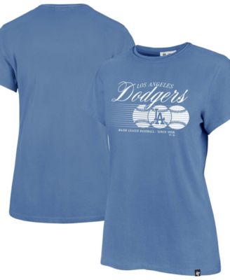 Women's  Blue Los Angeles Dodgers Speed Throw Frankie T-Shirt
