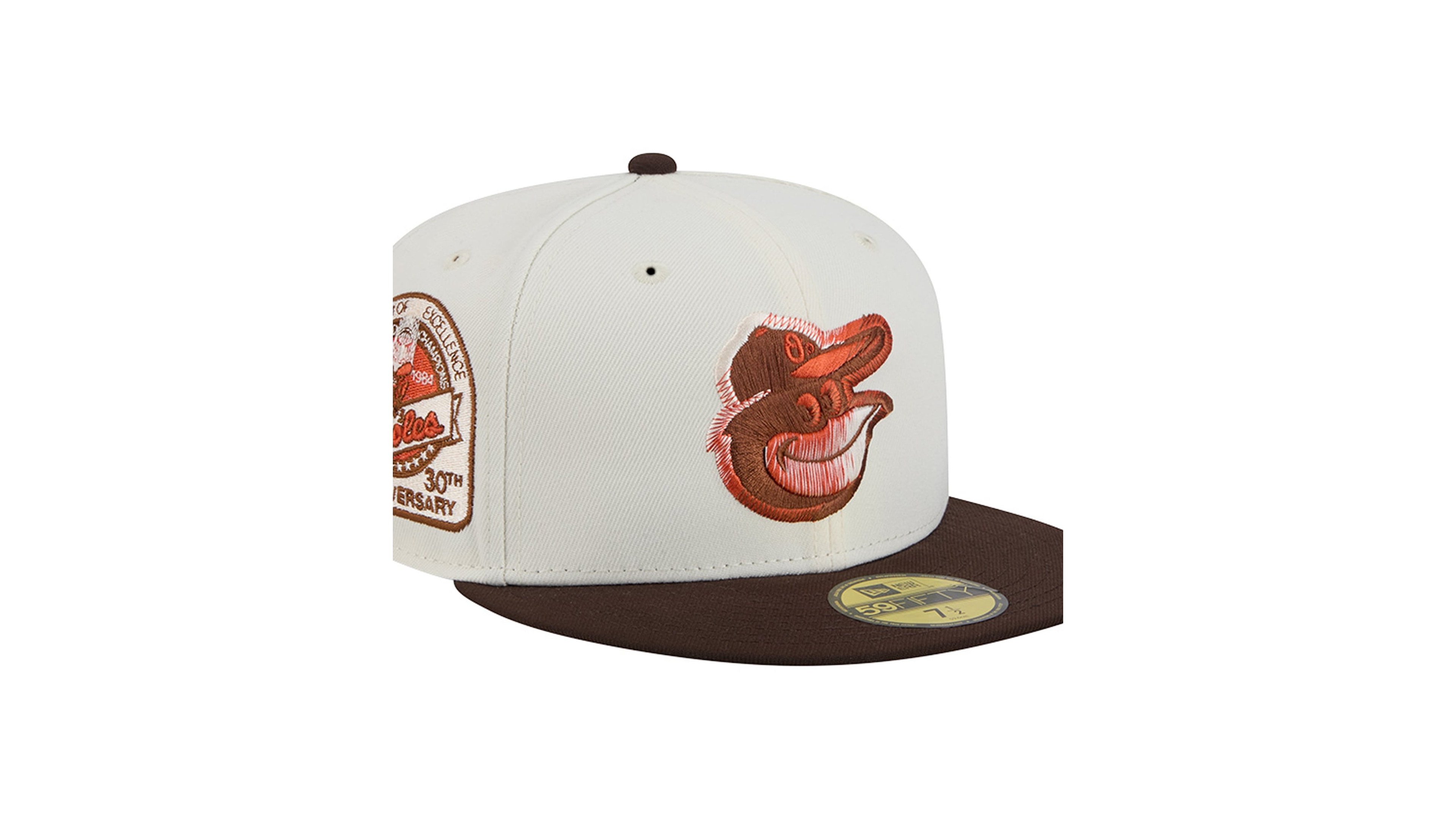 New Era Men's Natural/Brown Baltimore Orioles Pumpkin Spice 59FIFTY Fitted Hat