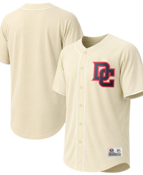 Мужской топ Stitches Cream Washington Nationals Fashion Jersey