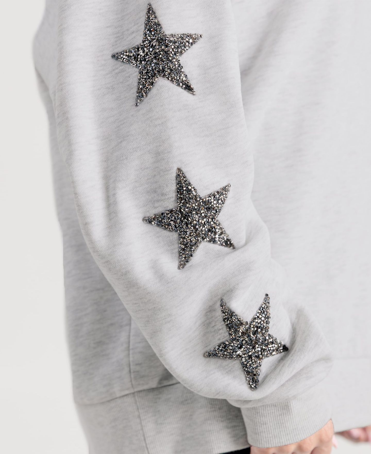 Женская толстовка Gameday Couture Ash Alabama Crimson Tide Oversized Pennant Pride Rhinestone Star Sleeve — фото 2