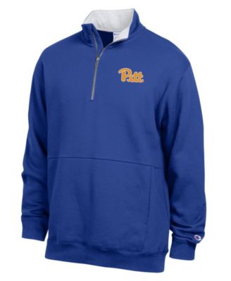 Men's Royal Pitt Panthers Fleece Quarter-Zip Pullover