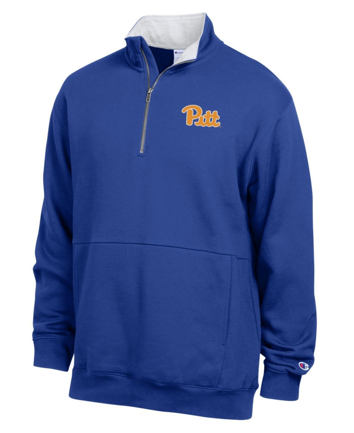 Champion Men's Royal Pitt Panthers Fleece Quarter-Zip Pullover