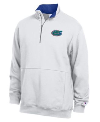 Men's White Florida Gators Fleece Quarter-Zip Pullover