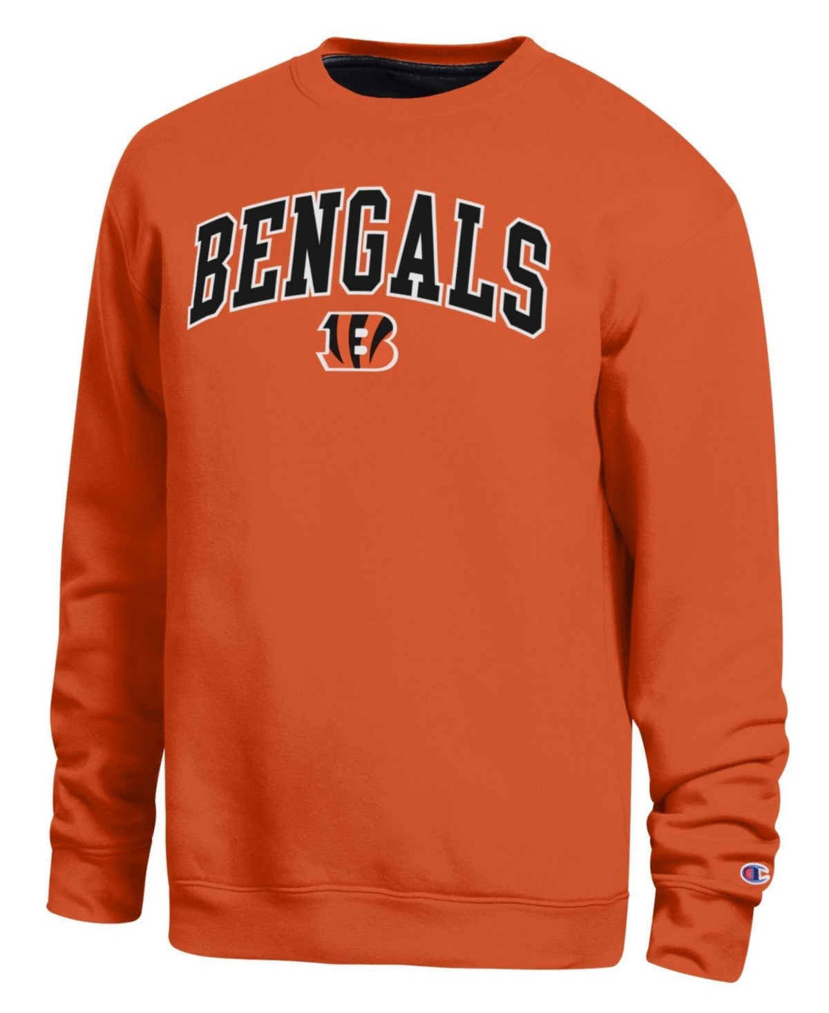 Champion Men's Orange Cincinnati Bengals Contrast Lined Sweatshirt