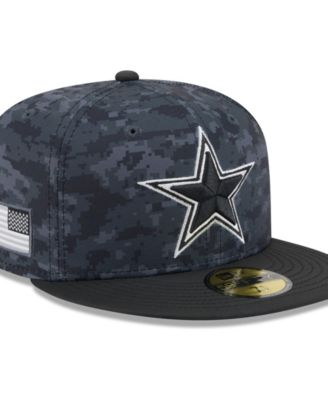 Men's Black Dallas Cowboys 2026 Salute To Service 59FIFTY Fitted Hat