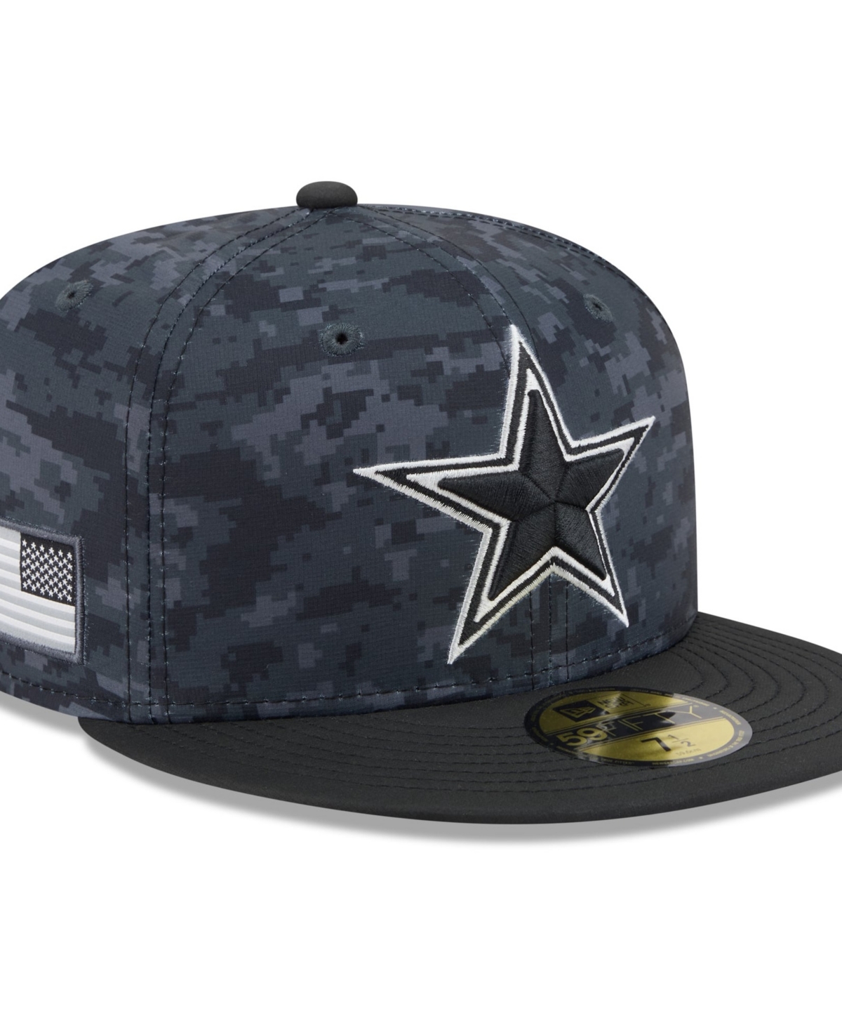 New Era Men's Black Dallas Cowboys 2026 Salute To Service 59FIFTY Fitted Hat