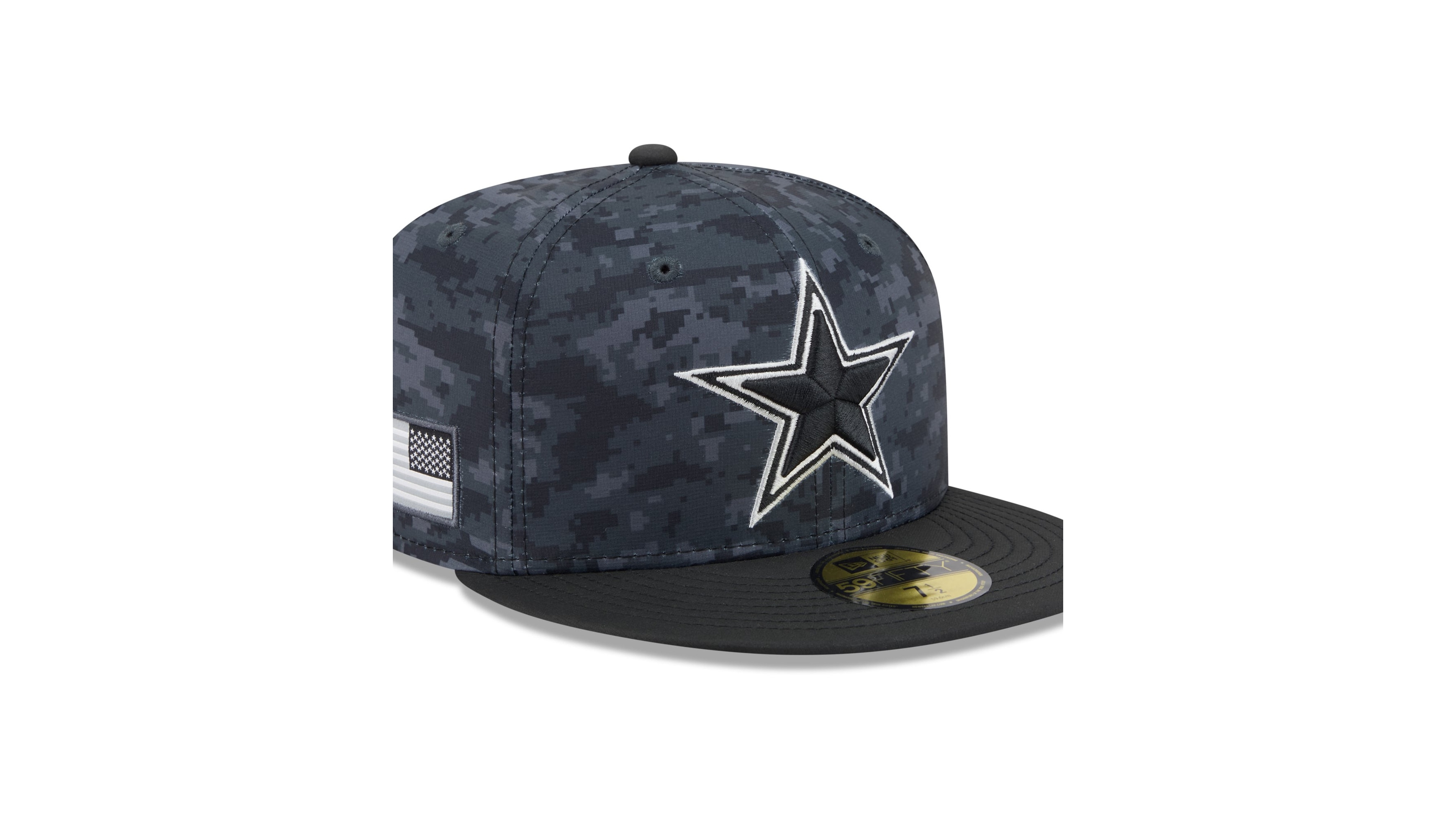 New Era Men's Black Dallas Cowboys 2026 Salute To Service 59FIFTY Fitted Hat