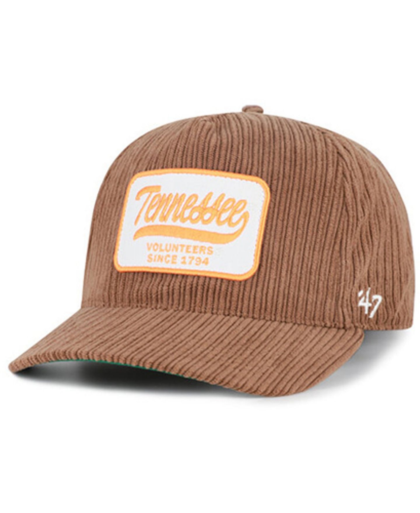 Кепка '47 Brand Brown Tennessee Volunteers Corduroy Patch Hitch Adjustable Hat — фото 5