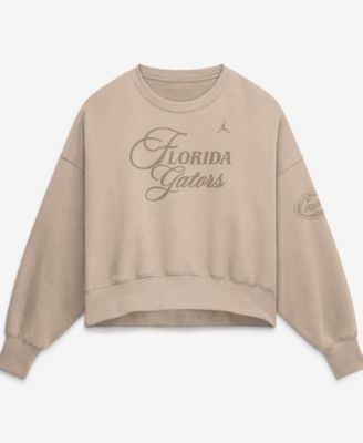 Women's Tan Florida Gators Neutral Stance Collection Oversized Phoenix Fleece Sweatshirt