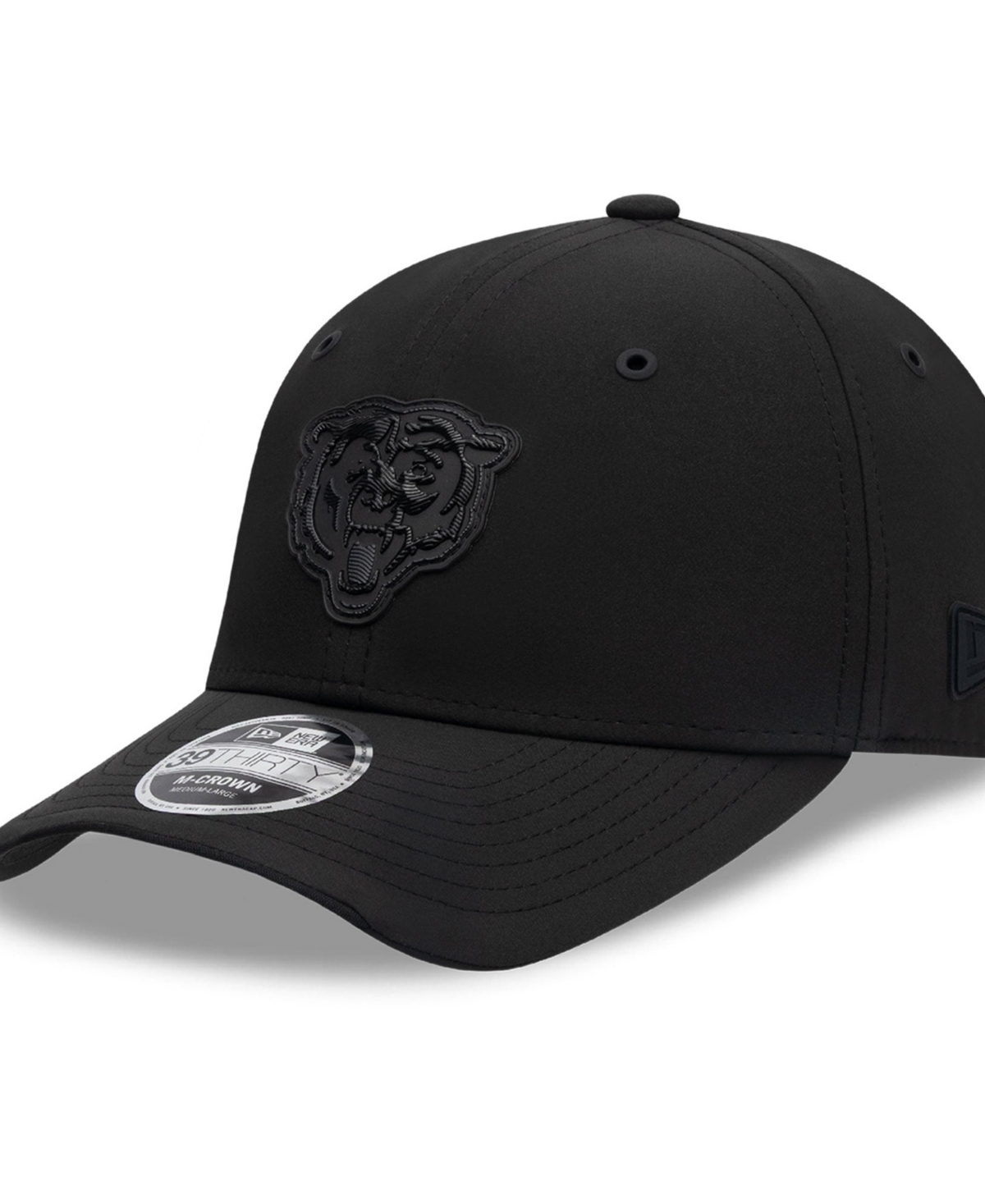 New Era Men's Black Chicago Bears 2026 Sideline 39THIRTY M-Crown Stretch Hat - Black