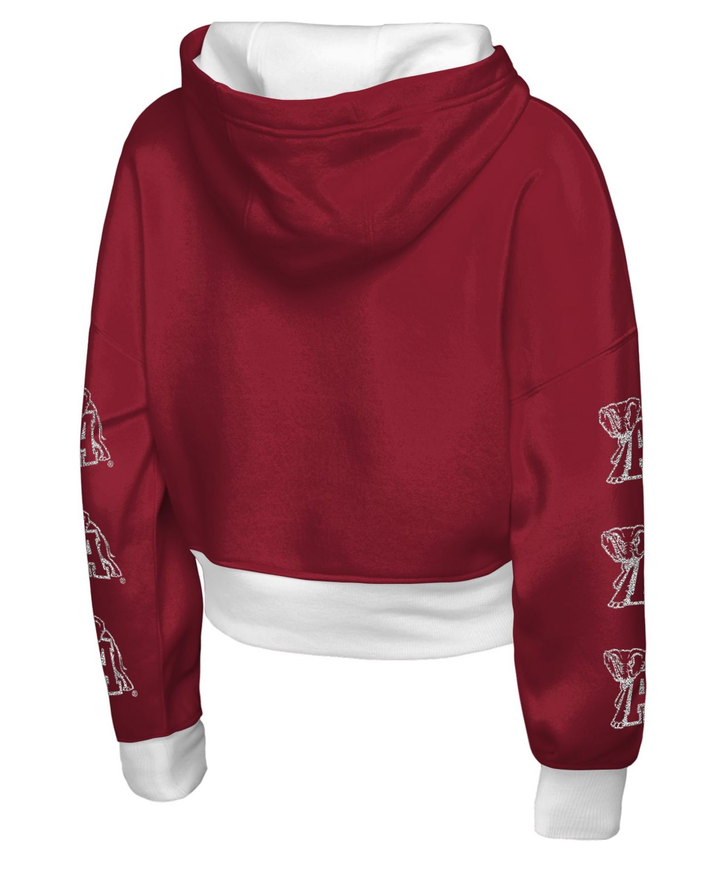 Худи Outerstuff Crimson Alabama Crimson Tide Fair Catch Poly Fleece для девочек — фото 2