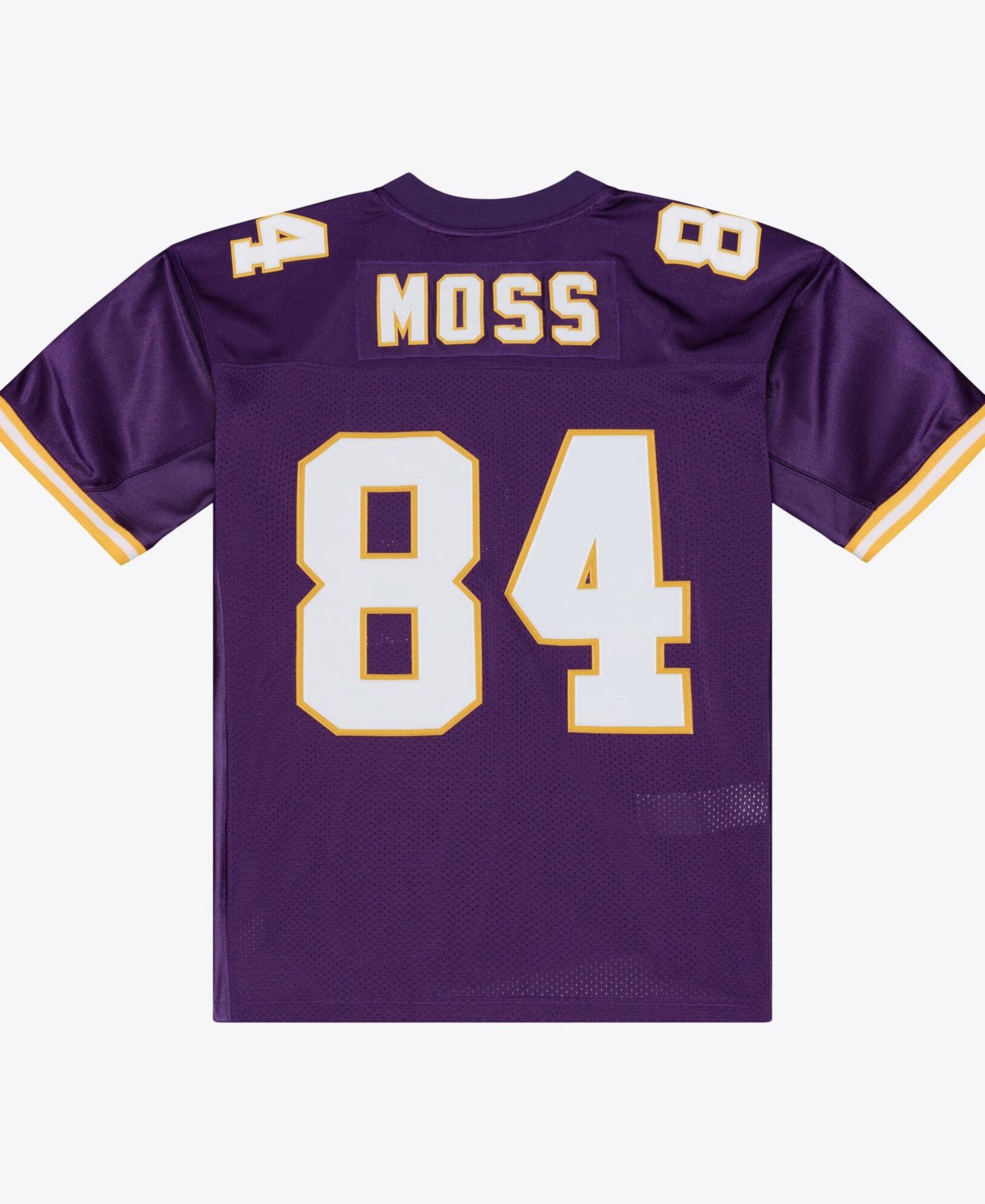 Мужской топ Mitchell & Ness Randy Moss Purple Minnesota Vikings 2001 Authentic Throwback Jersey — фото 2