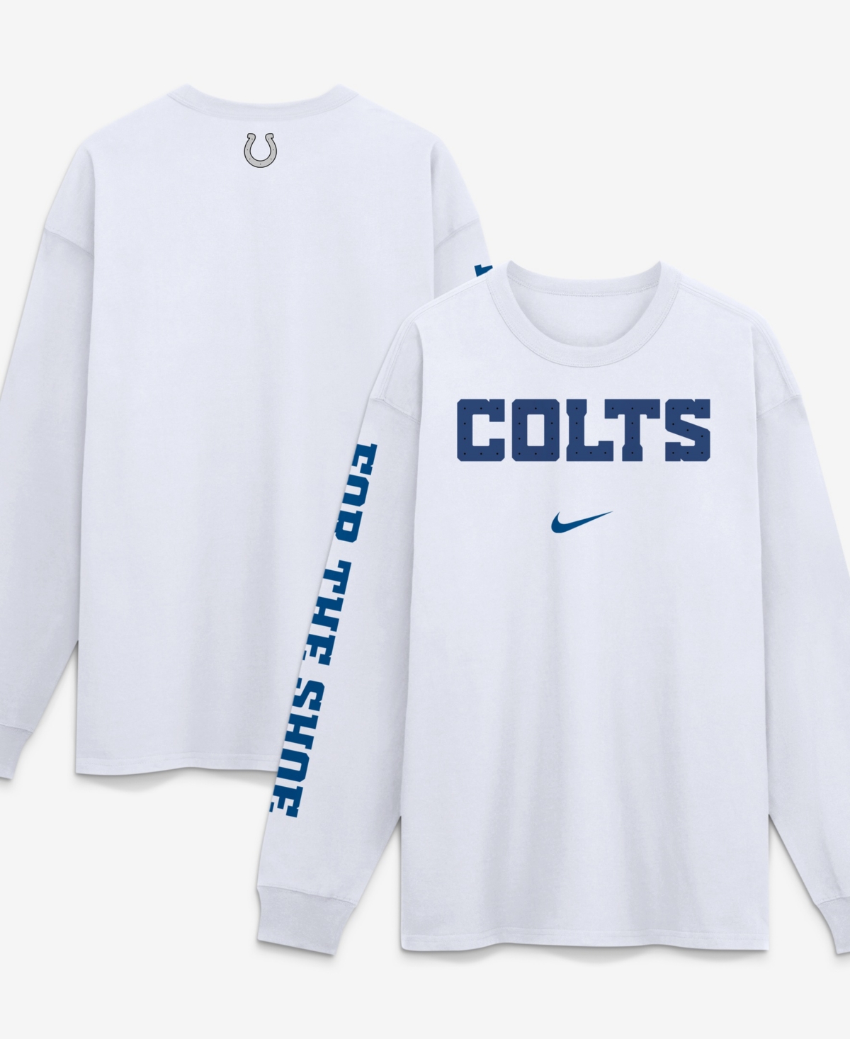 Nike Men's White Indianapolis Colts 2026 Rivalries Collection Max90 Long-Sleeves T-Shirt