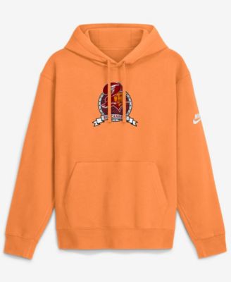 Men's Orange Tampa Bay Buccaneers Short Pass Rewind Club Fleece Hoodie