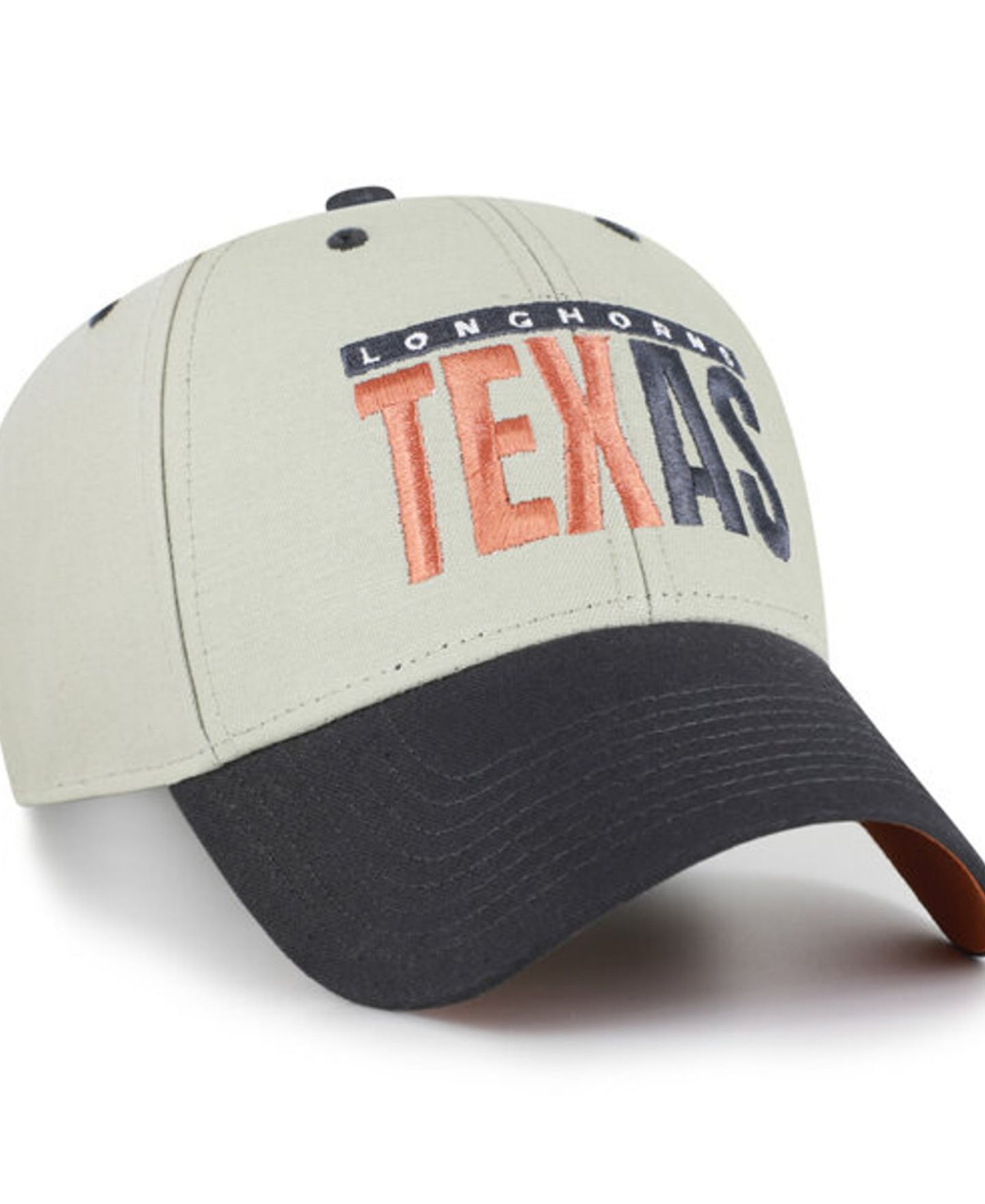 Кепка '47 Brand Gray/Black Texas Longhorns Half Block Text MVP Adjustable Hat — фото 4