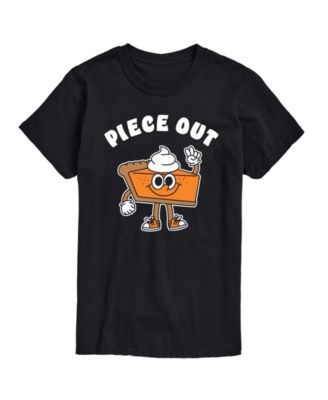 Men's Piece Out Pumpkin Pie Graphic Crewneck T-Shirt