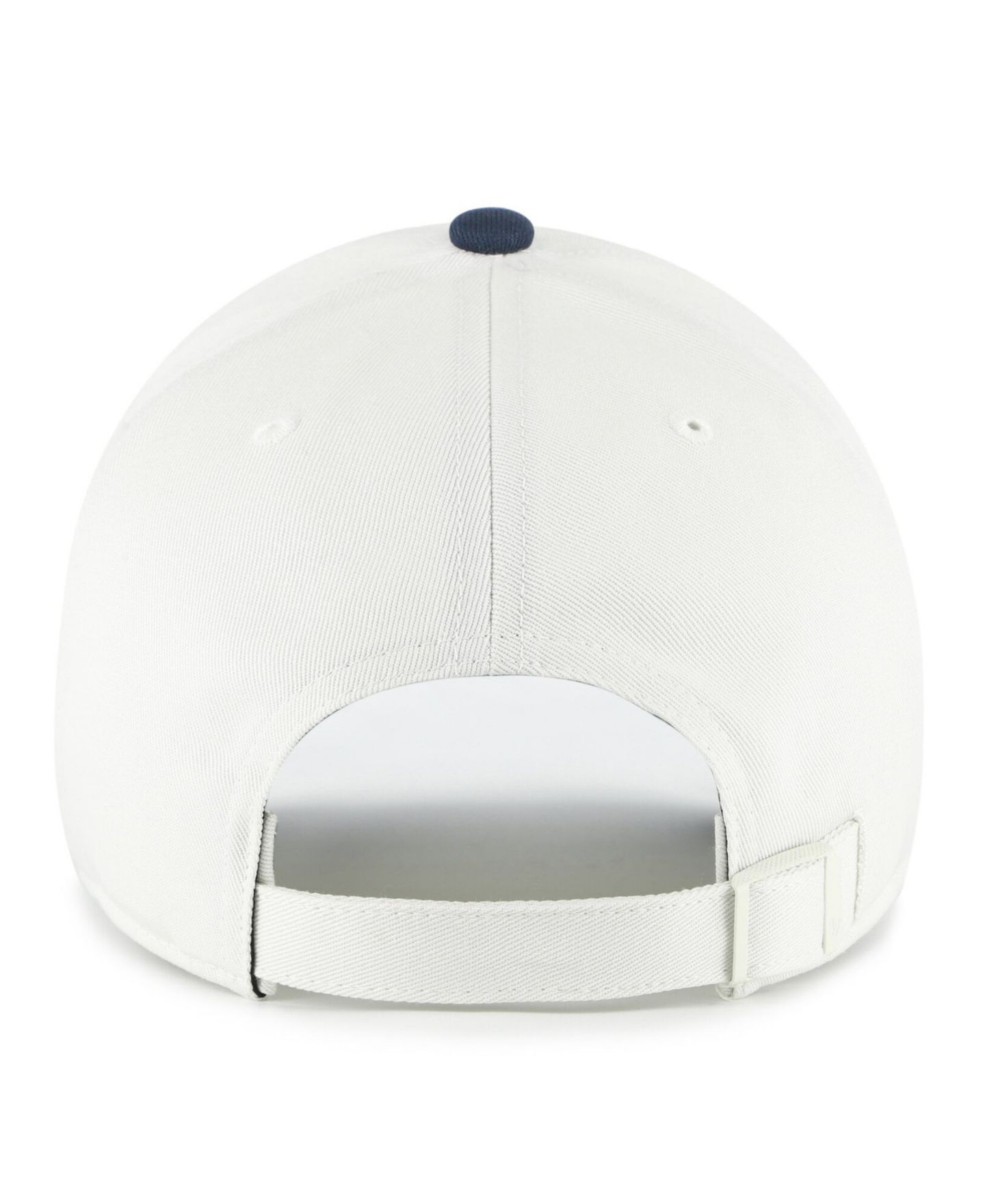 Мужская кепка '47 Brand White/Navy Penn State Nittany Lions Contemporary Basics Two Tone Clean Up Adjustable Hat — фото 2