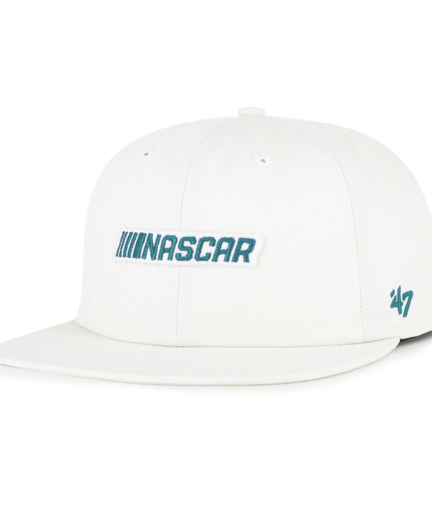 Мужская кепка '47 Brand White NASCAR Contemporary Relaxed Captain Adjustable Hat — фото 4