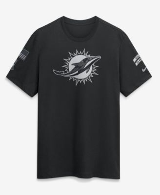 Men's Black Miami Dolphins 2026 Salute to Service Slub T-Shirt