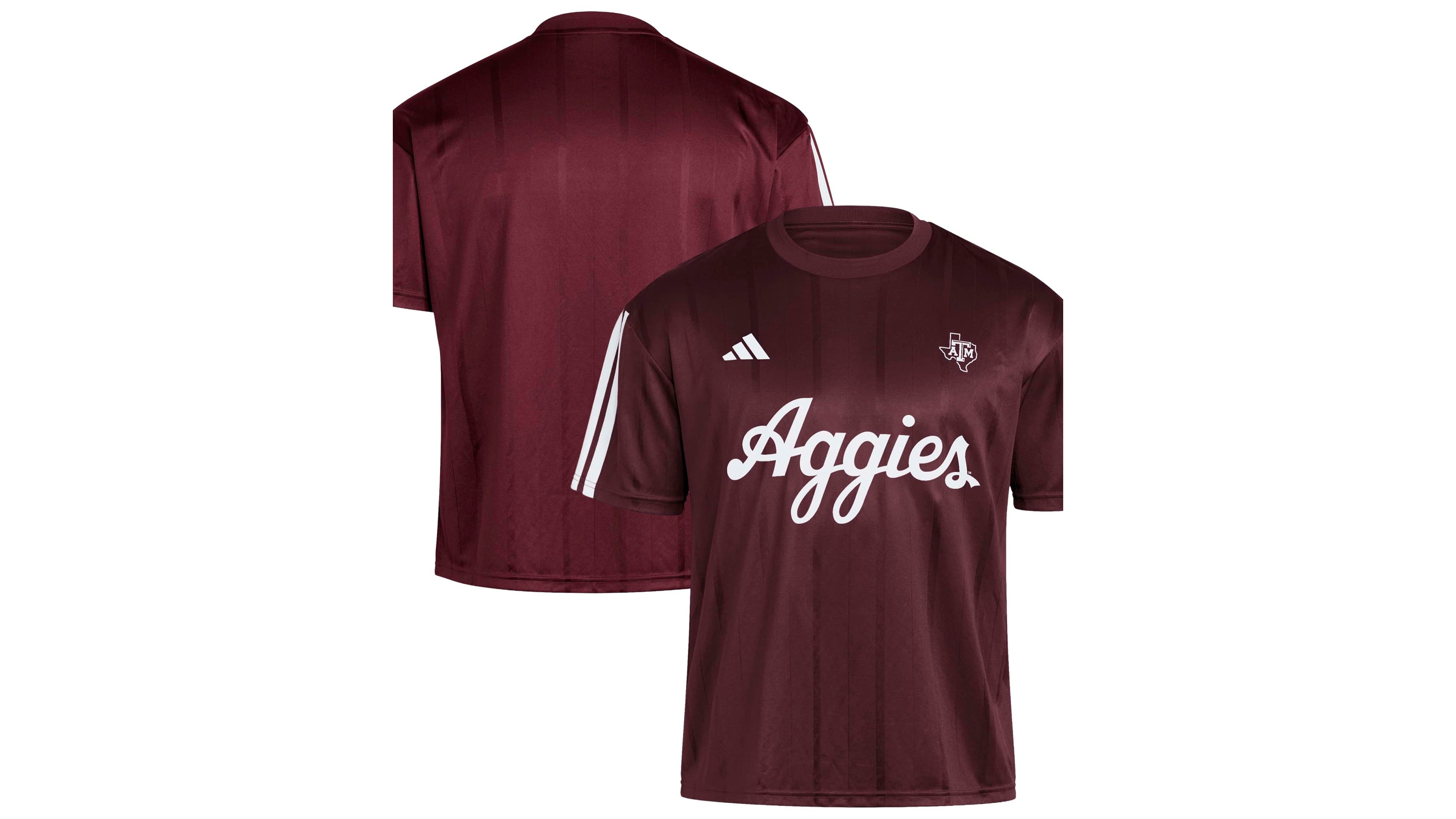 adidas Men's Maroon Texas A M Aggies Soccer Fashion Jersey