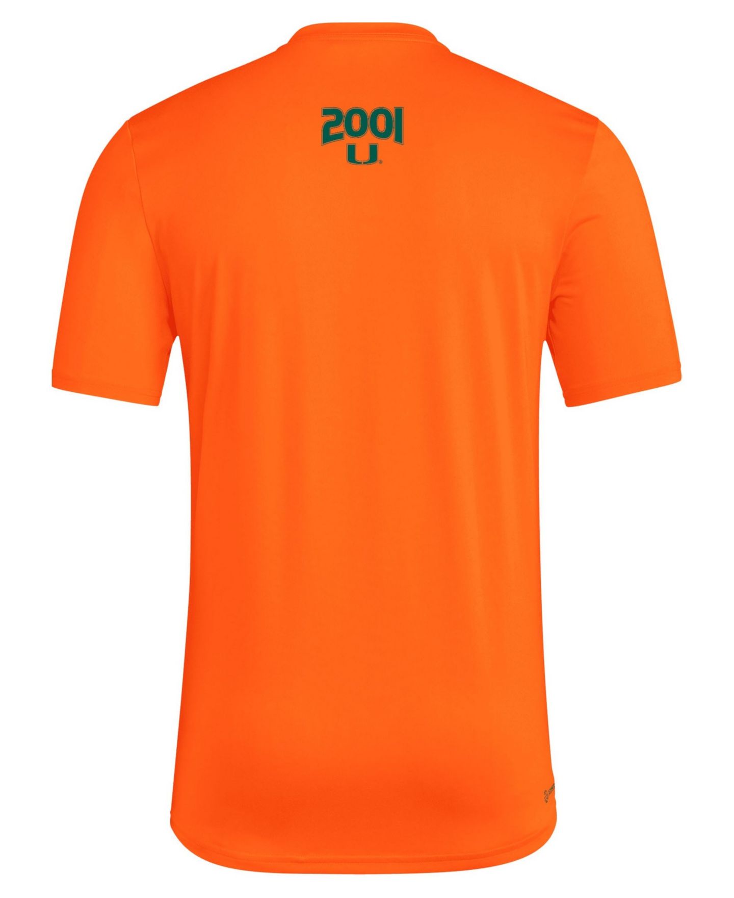 Мужская футболка adidas Orange Miami Hurricanes It's Back Pregame — фото 2