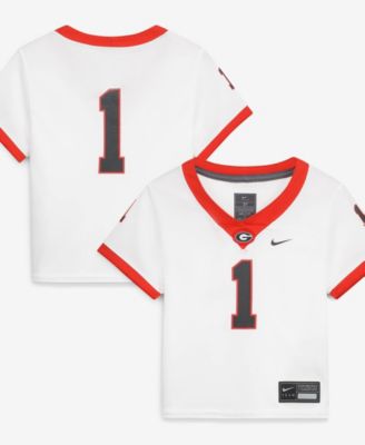 Toddler White Georgia Bulldogs Replica Football Jersey