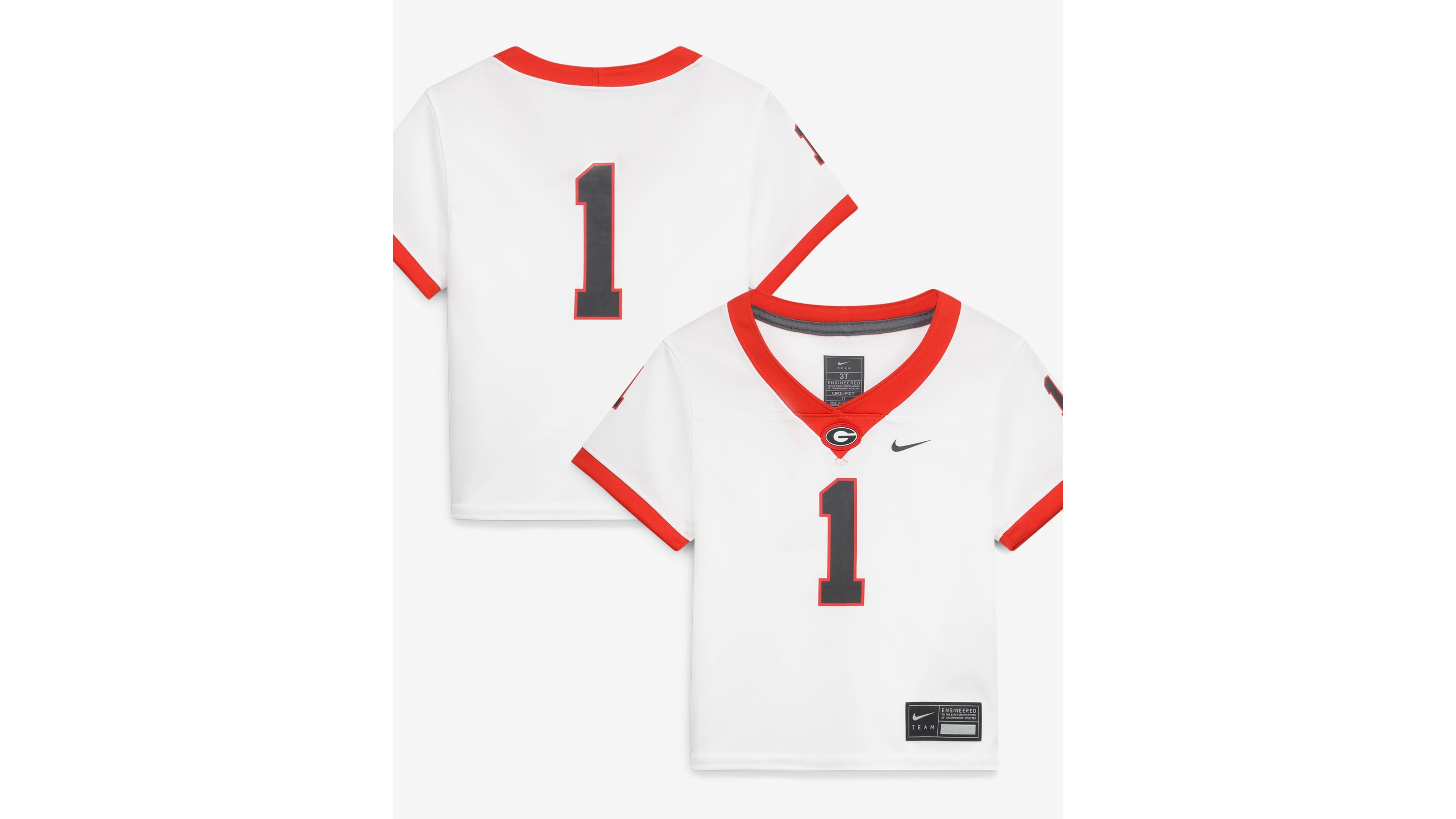 Nike Toddler White Georgia Bulldogs Replica Football Jersey