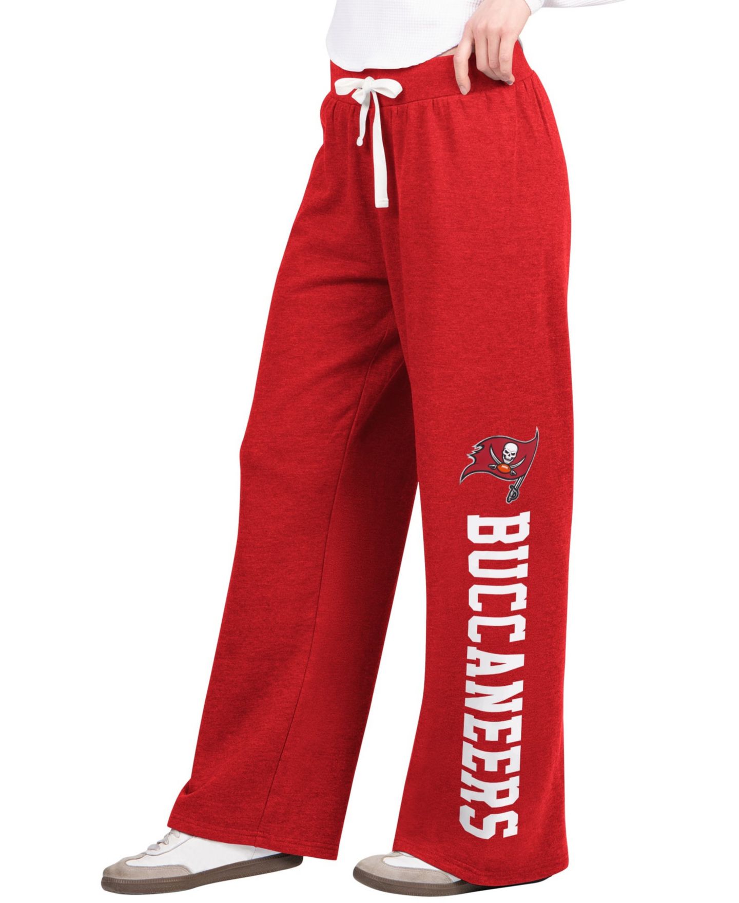 Женские брюки Starter Red Tampa Bay Buccaneers Field Wide Leg Sweatpants — фото 1
