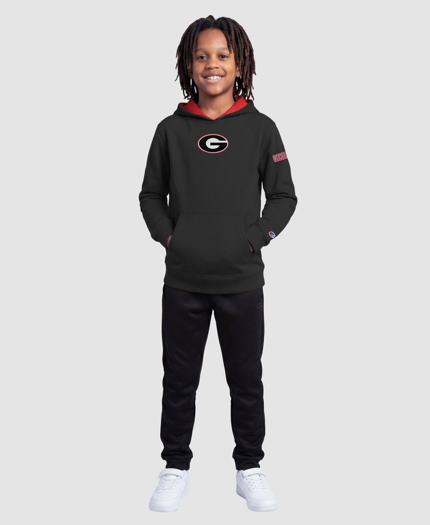 Детское худи Champion Black Georgia Bulldogs Fleece — фото 4